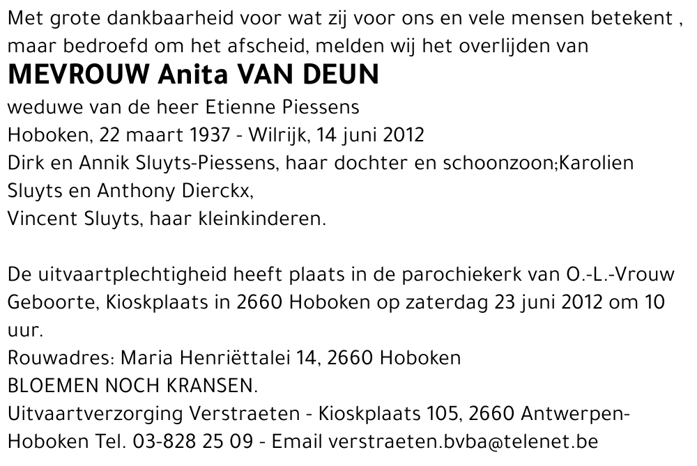 Anita Van Deun