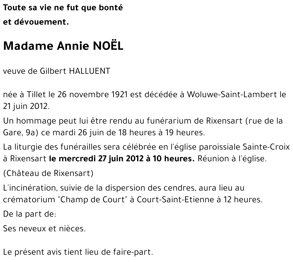 Annie NOËL