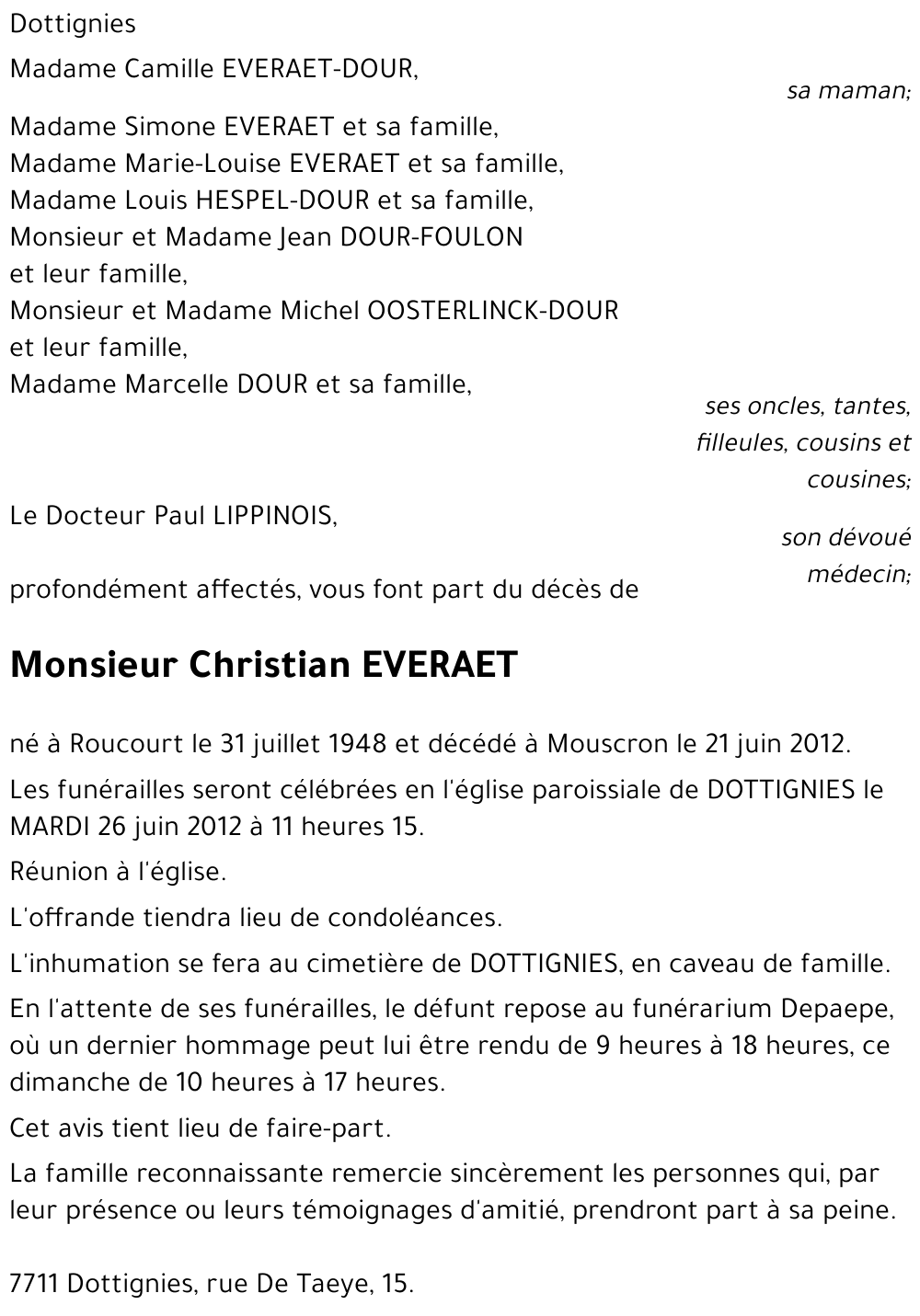 Christian EVERAET