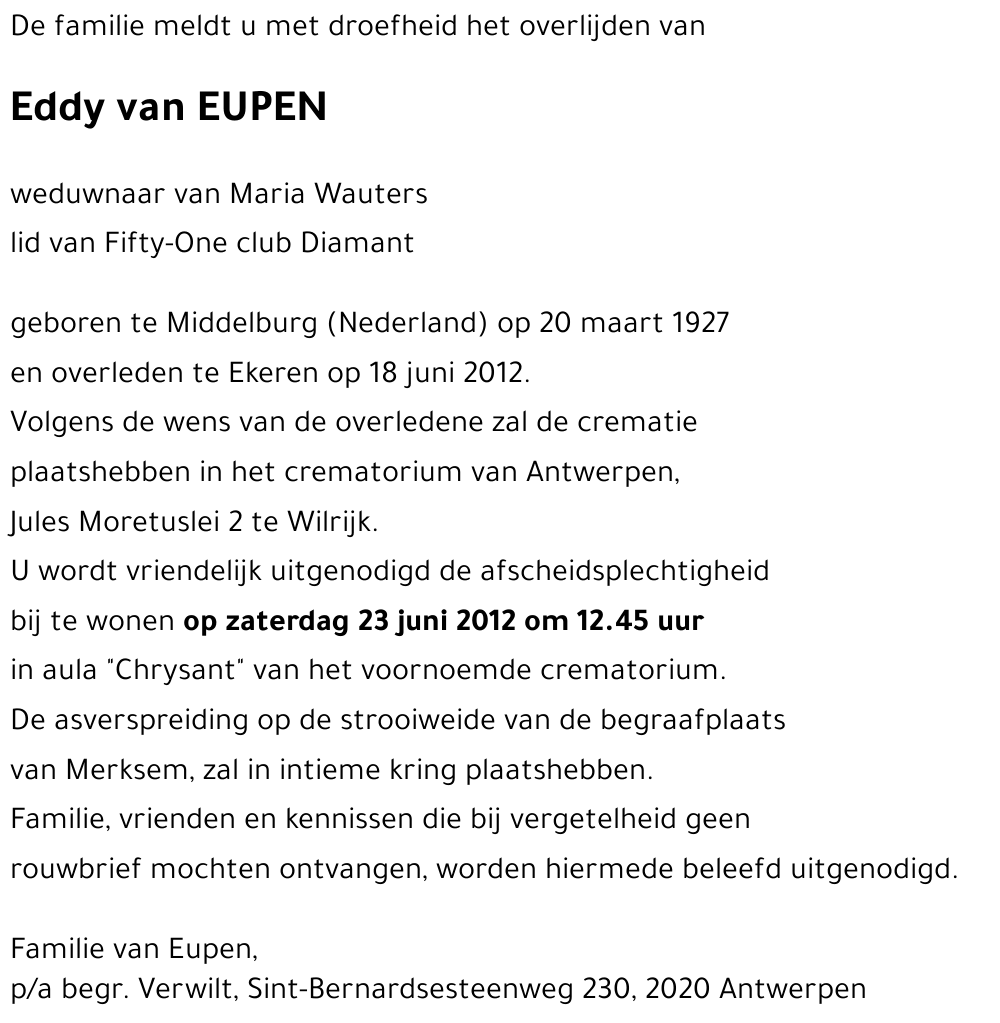 Eddy van EUPEN