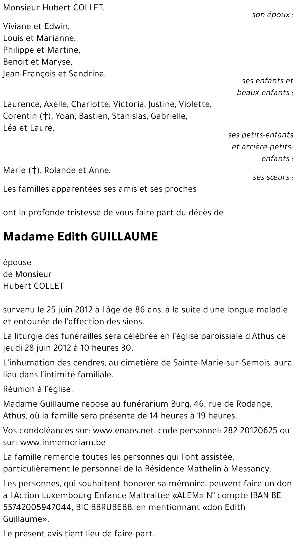 Edith GUILLAUME