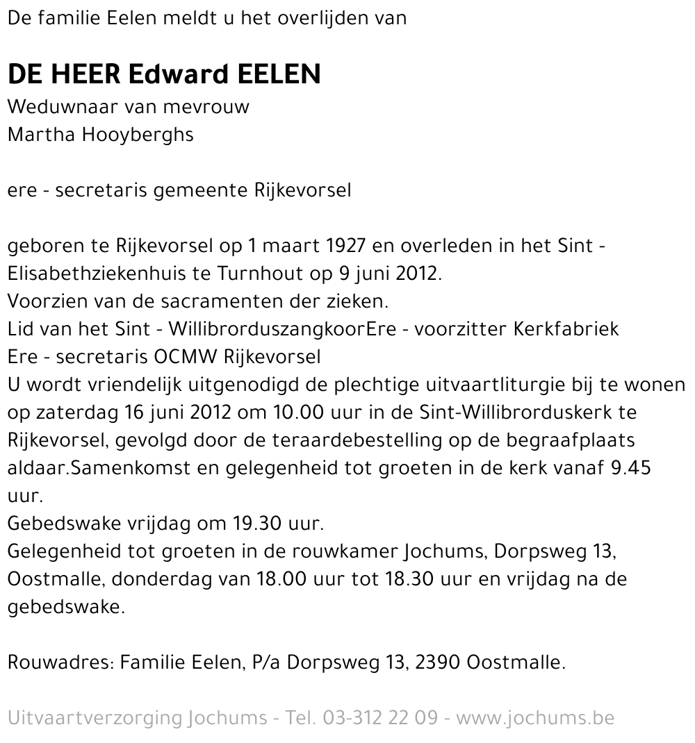 Edward Eelen