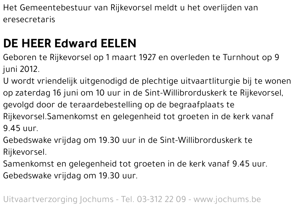Edward Eelen