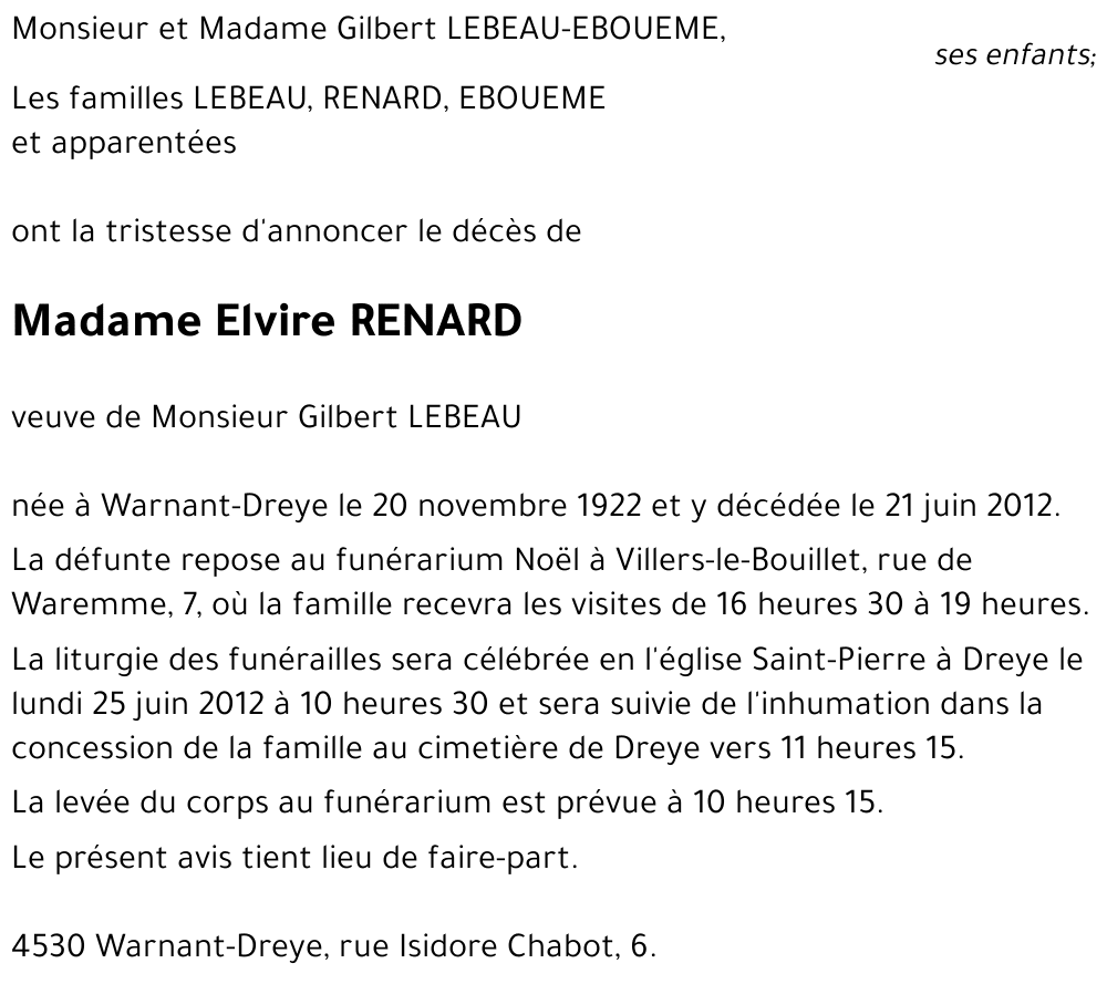 Elvire RENARD