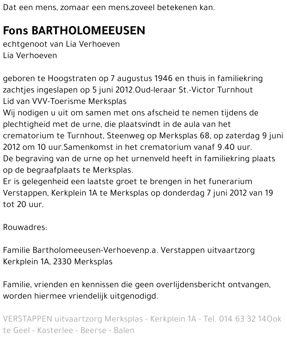 Fons Bartholomeeusen