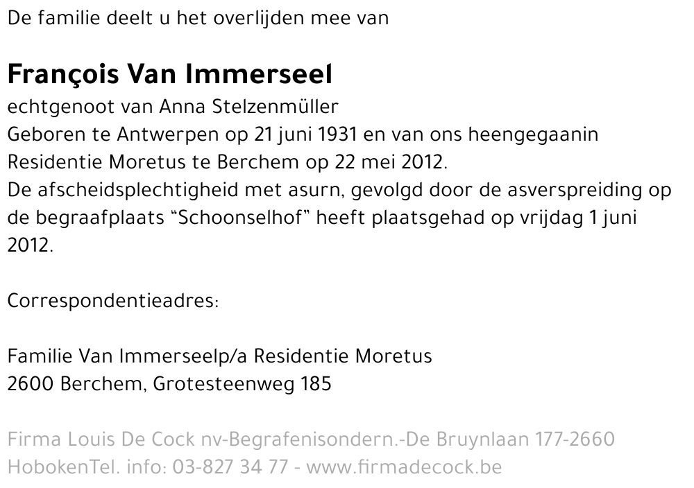 François Van Immerseel