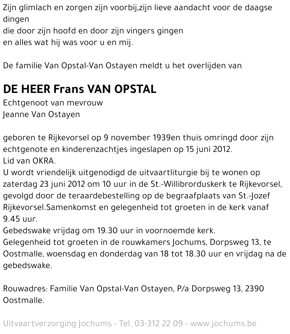 Frans Van Opstal