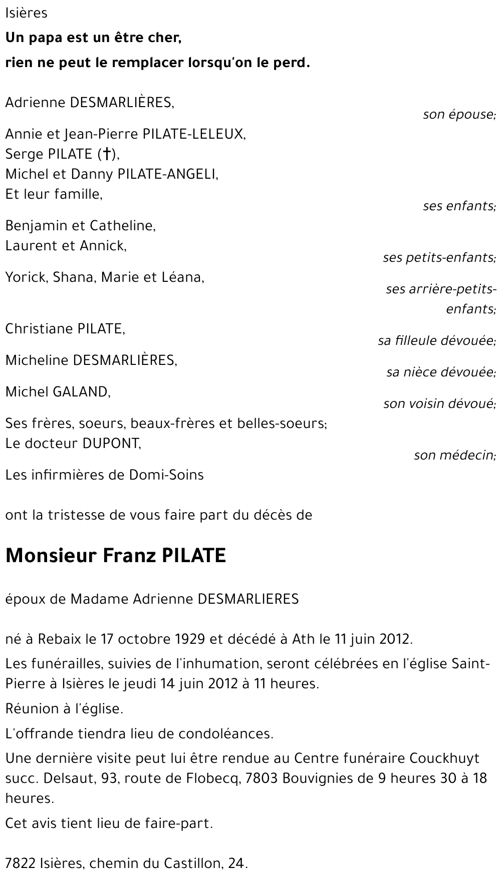 Franz PILATE