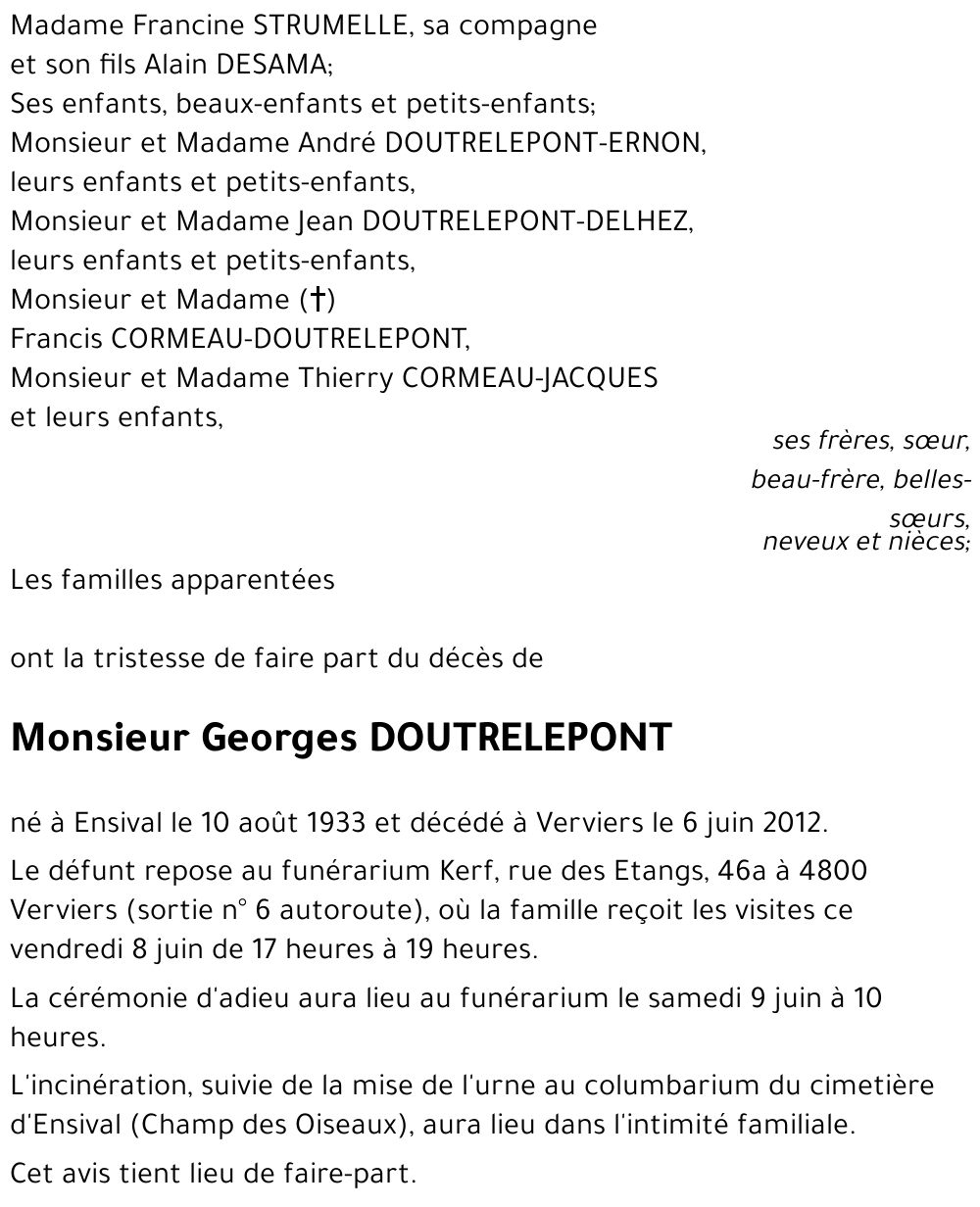Georges DOUTRELEPONT