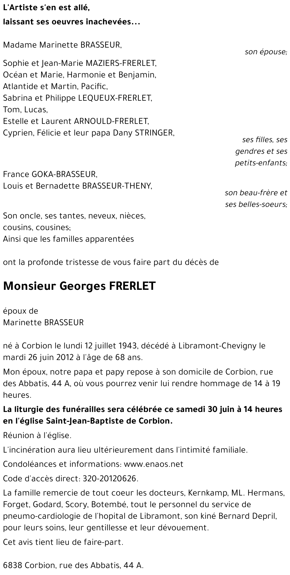 Georges FRERLET