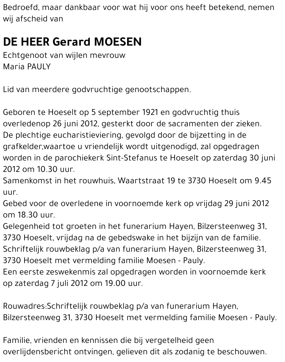 Gerard MOESEN