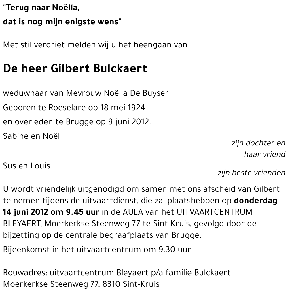 Gilbert Bulckaert