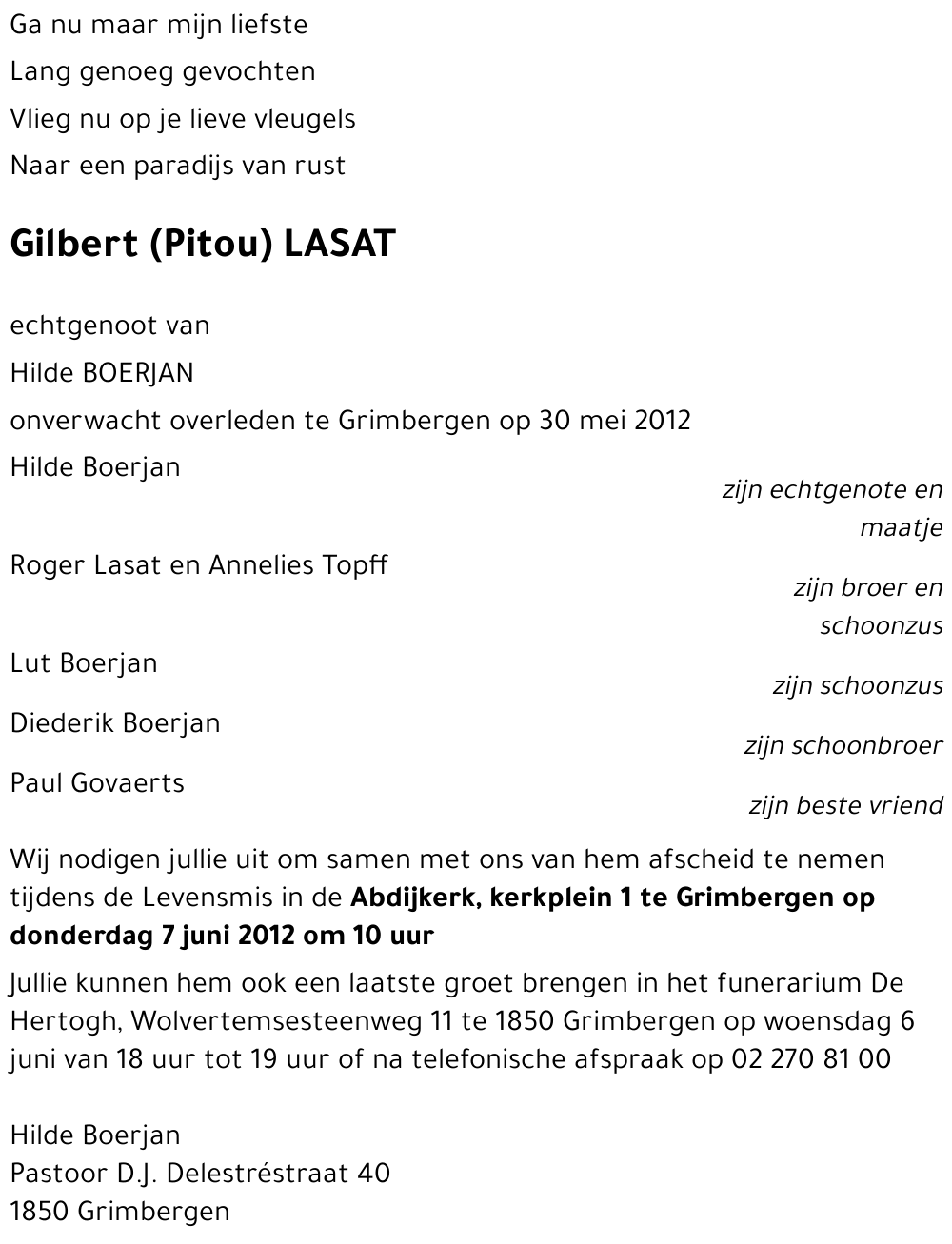 Gilbert (Pitou) LASAT