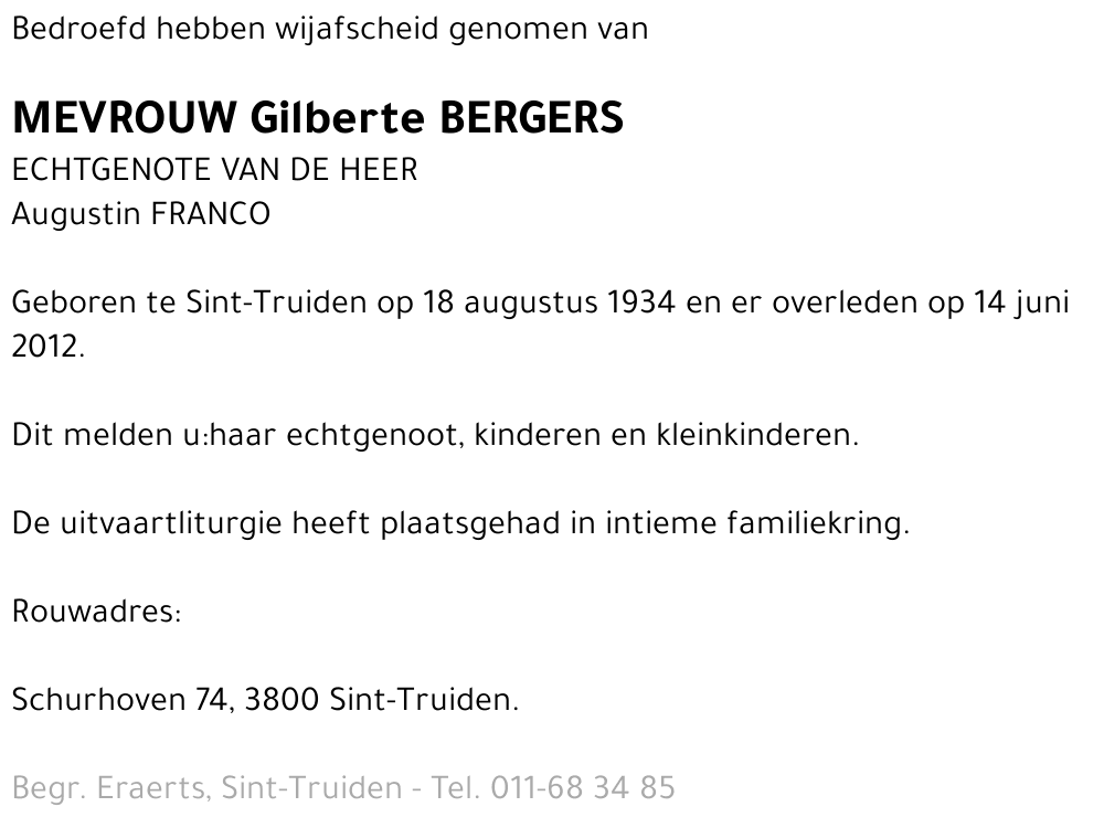 Gilberte Bergers