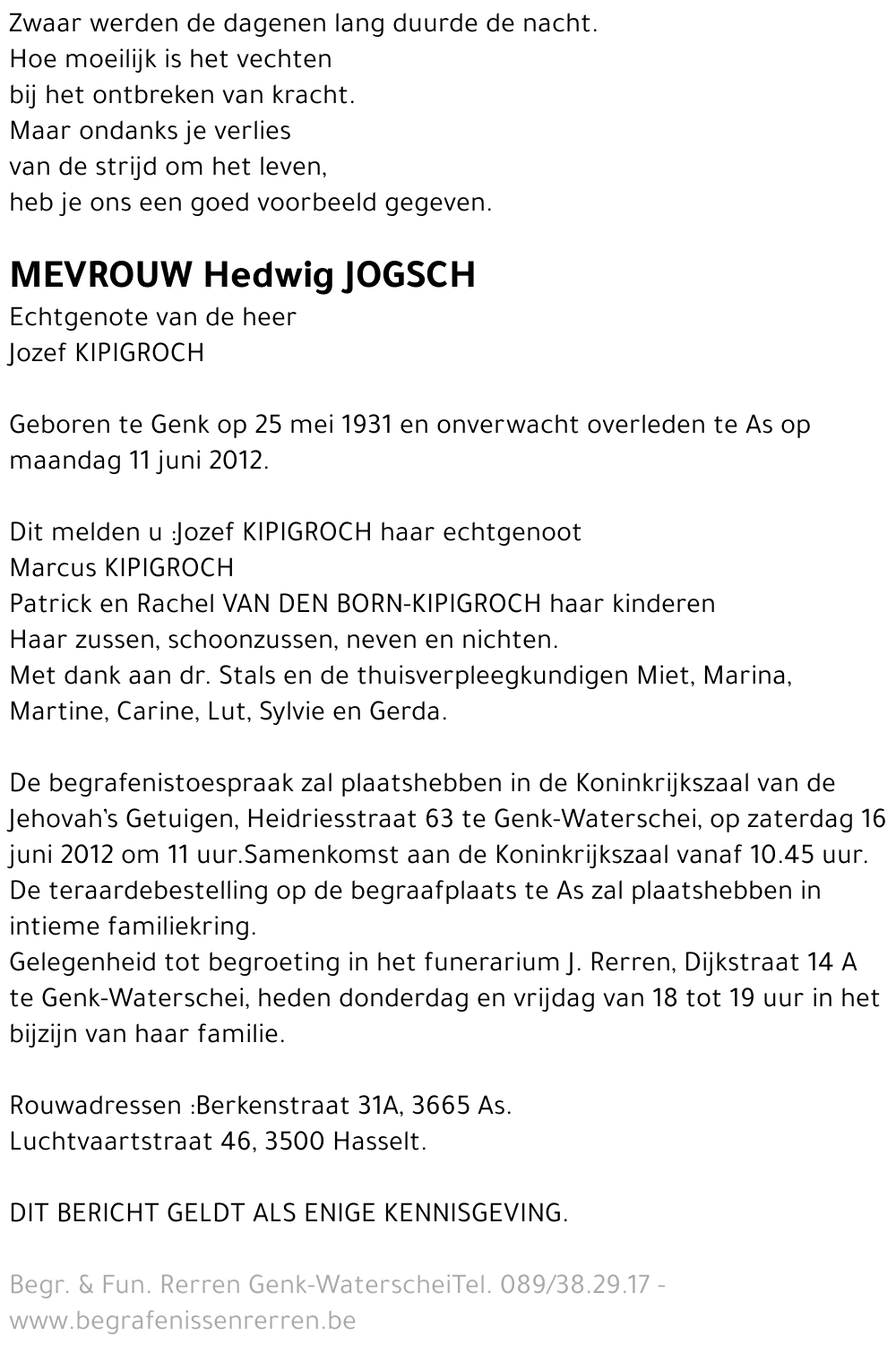 Hedwig Jogsch