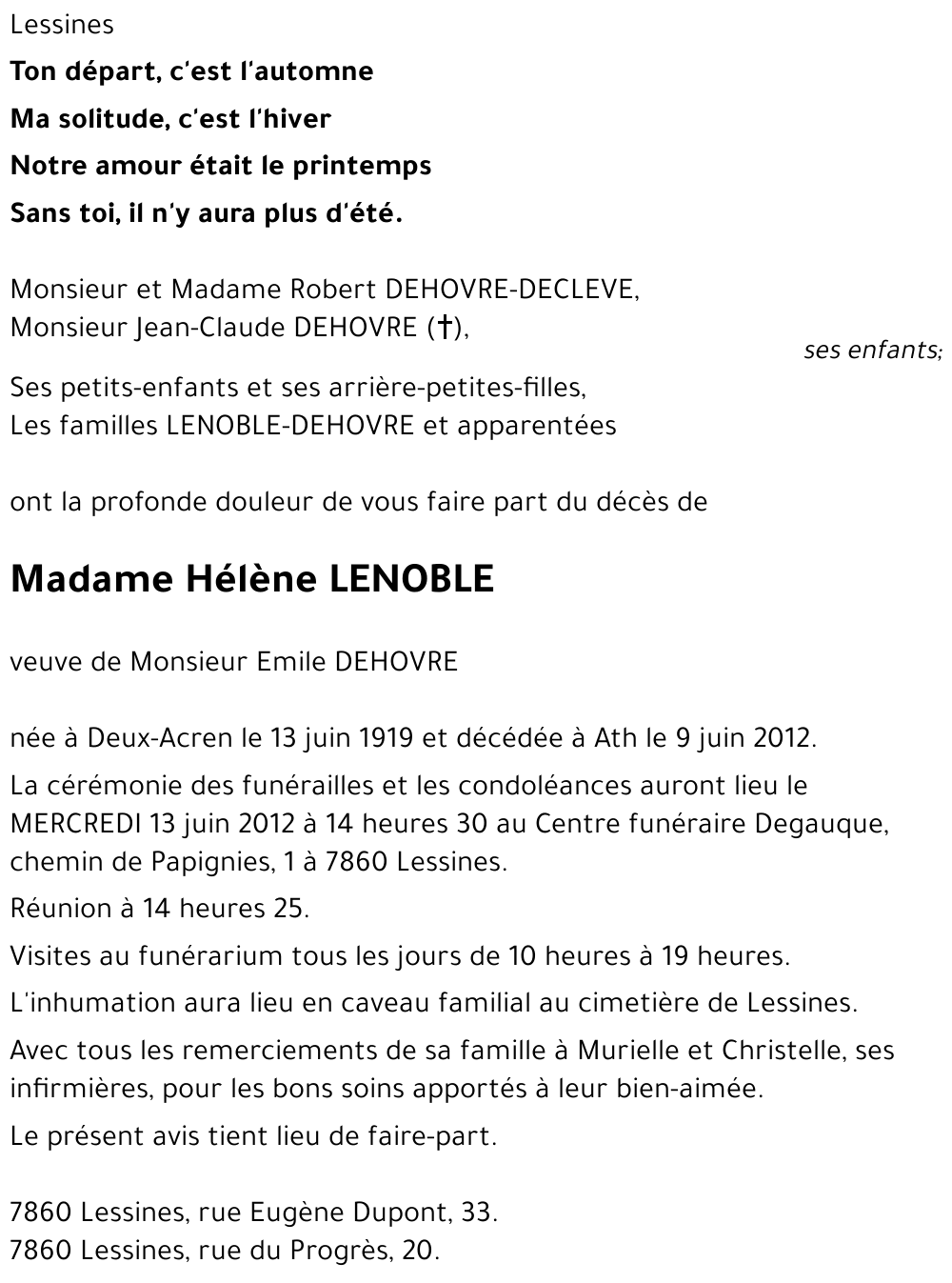 Hélène LENOBLE