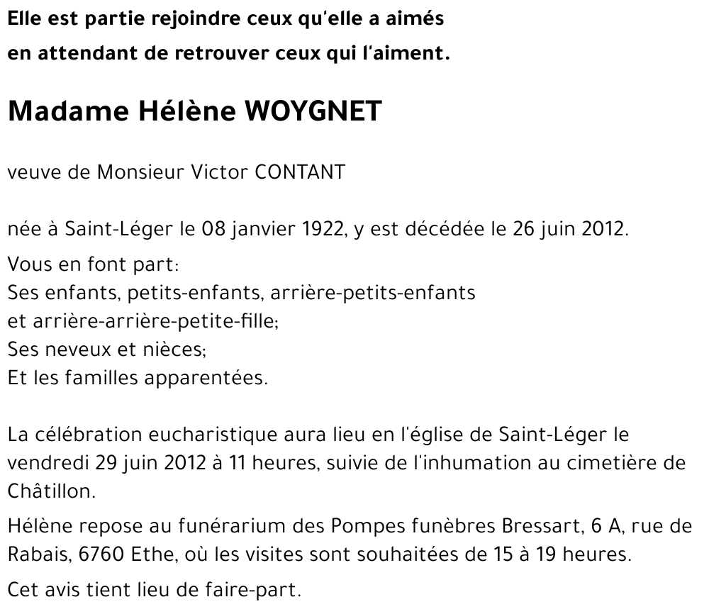 Hélène WOYGNET