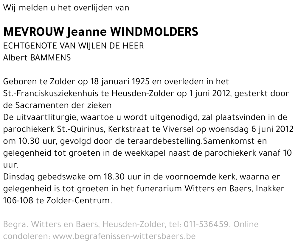 Jeanne Windmolders