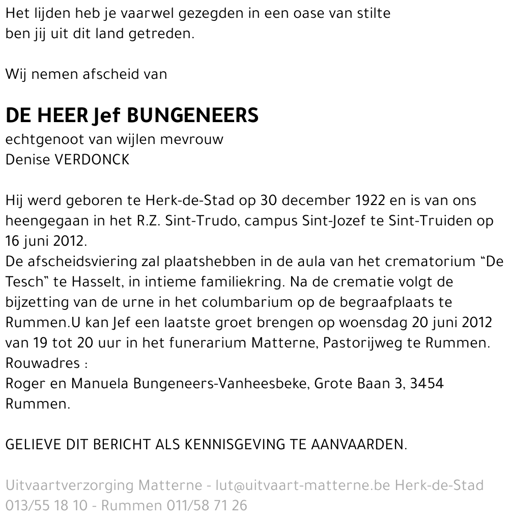 Jef Bungeneers