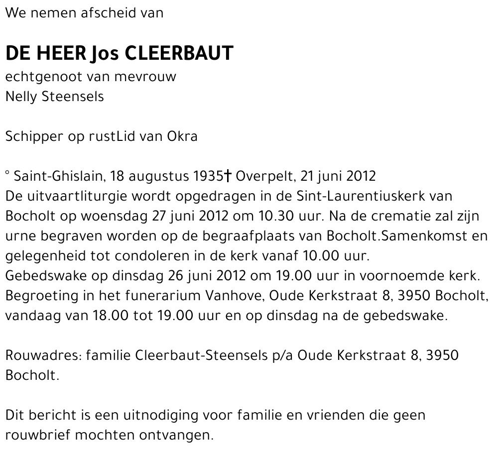 Jos Cleerbaut