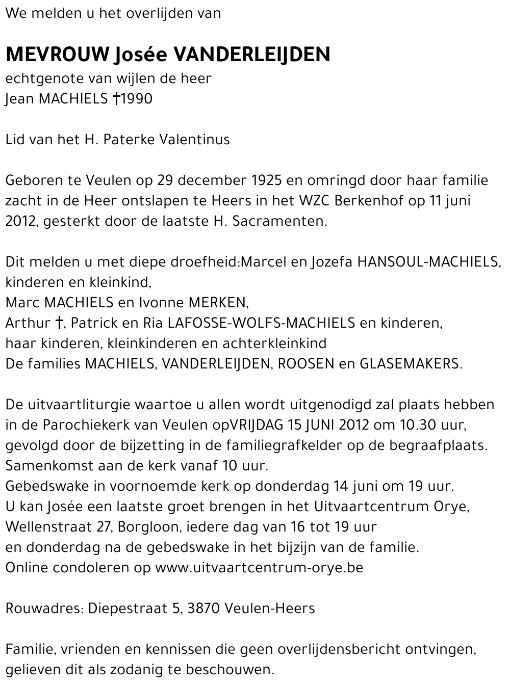 Josée Vanderleijden