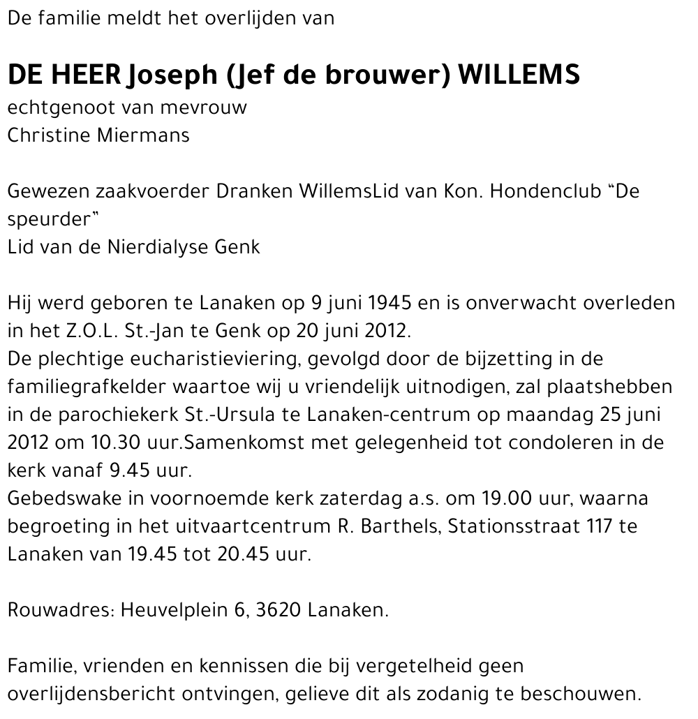 Joseph Willems