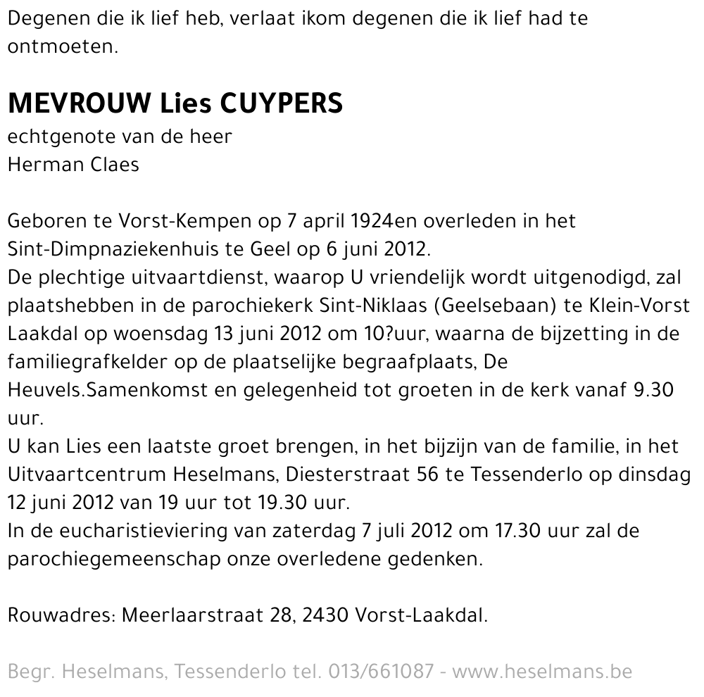 Lies Cuypers