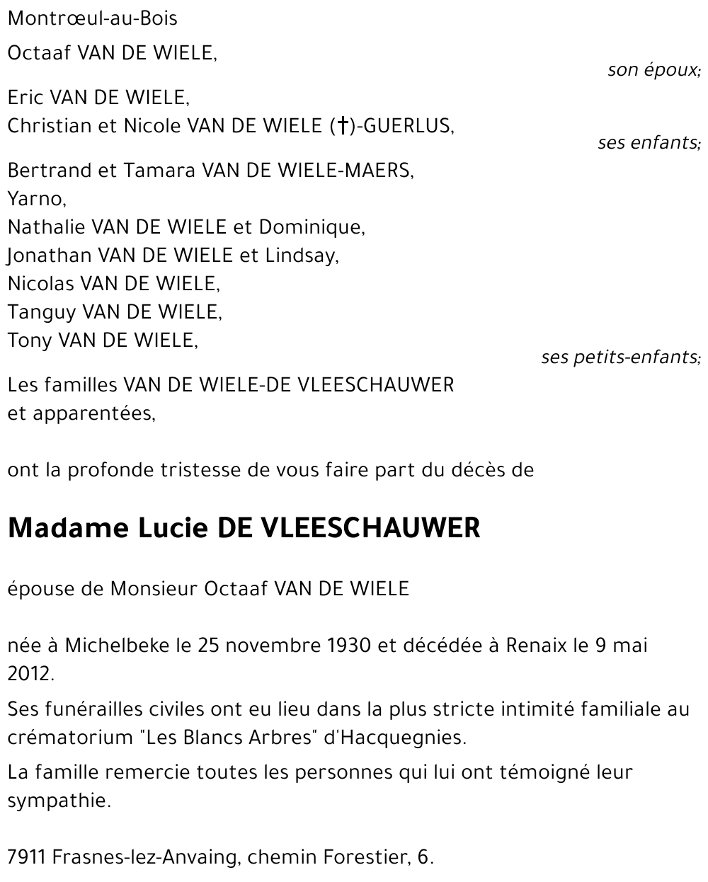 Lucie DEVLEESCHAUWER