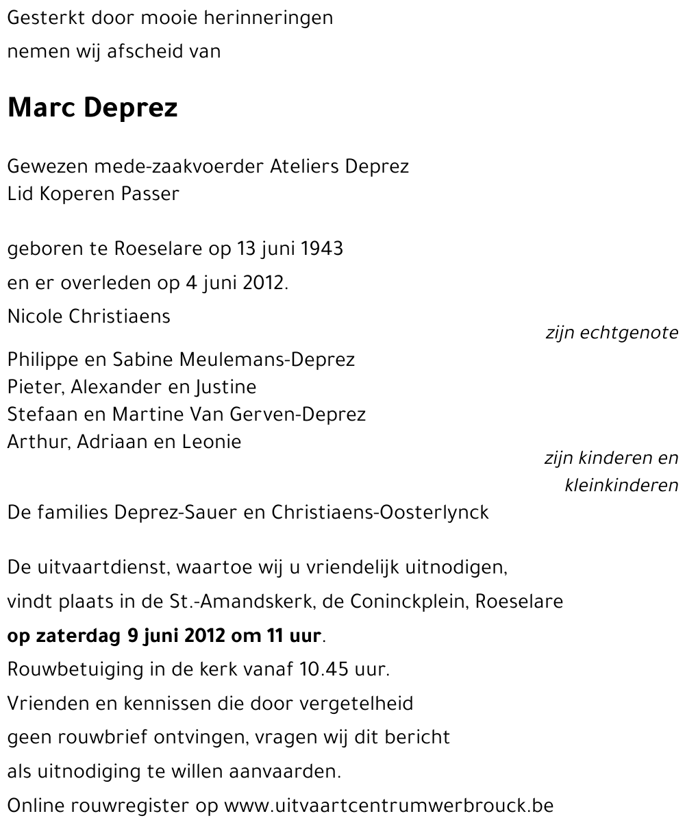 Marc DEPREZ