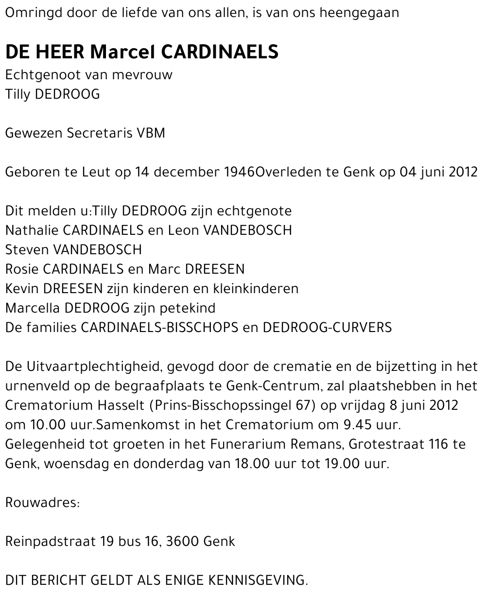 Marcel CARDINAELS