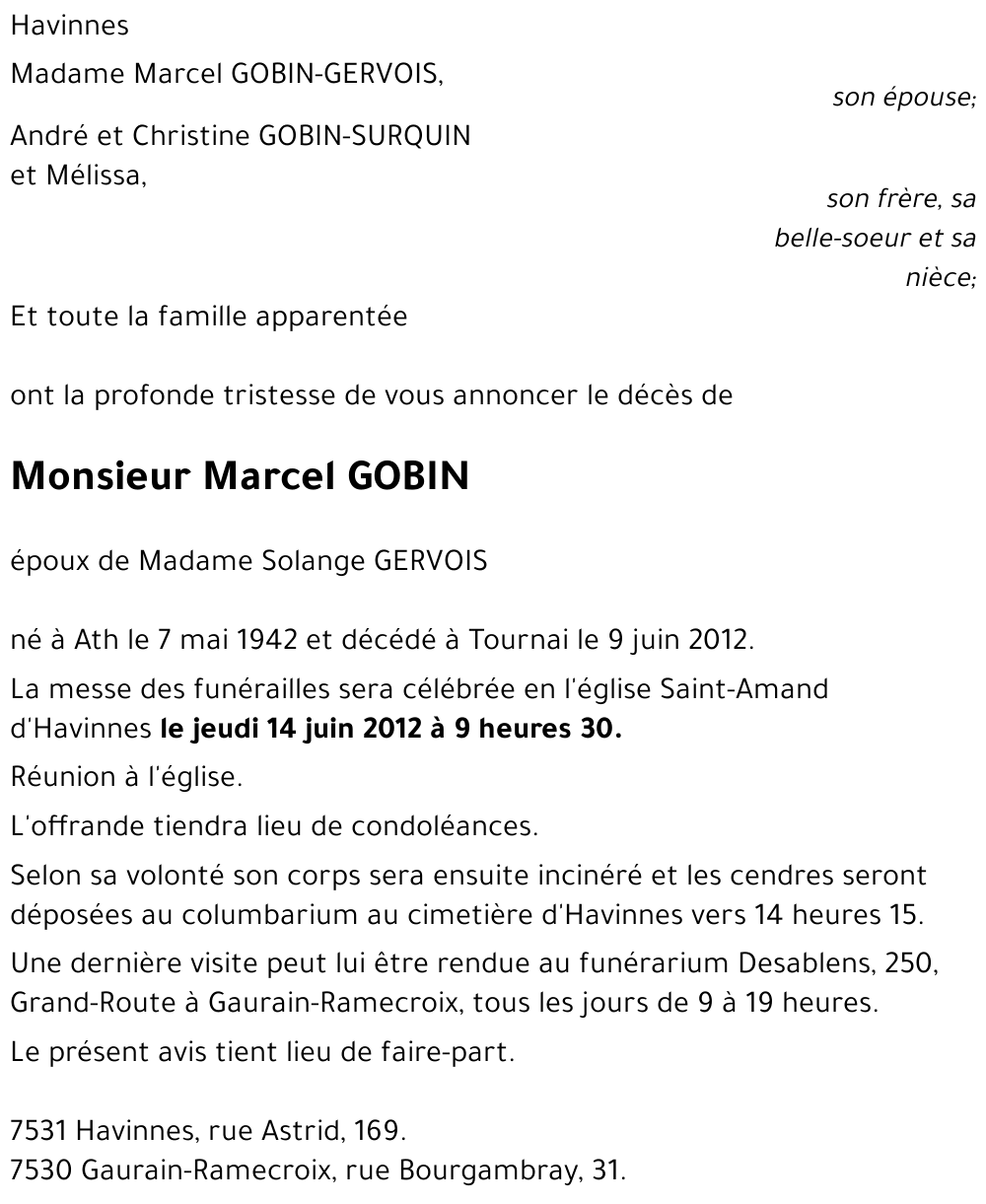 Marcel GOBIN