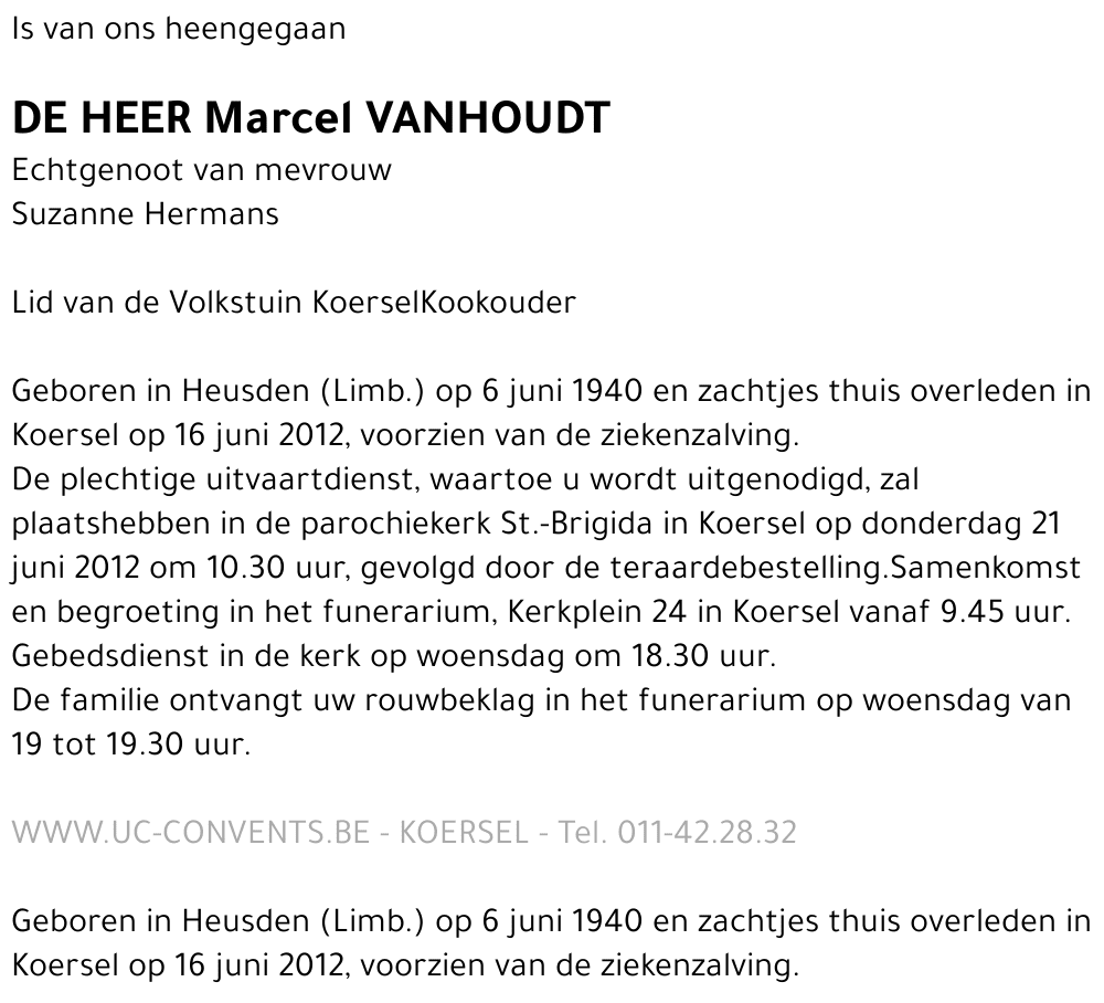 Marcel Vanhoudt