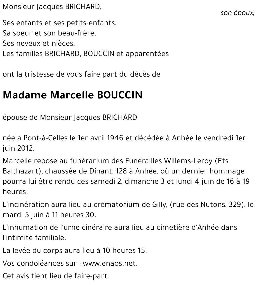 Marcelle BOUCCIN