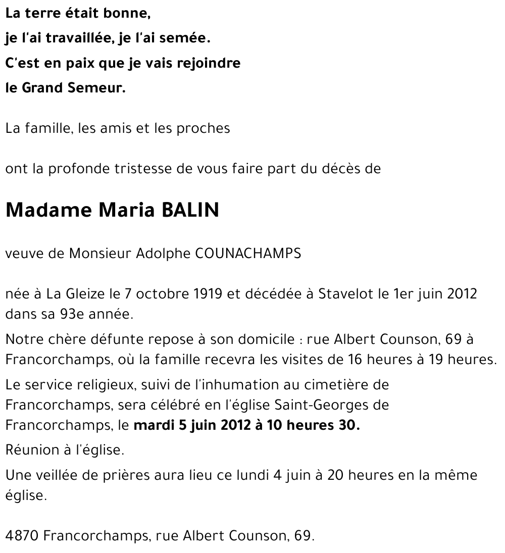 Maria BALIN