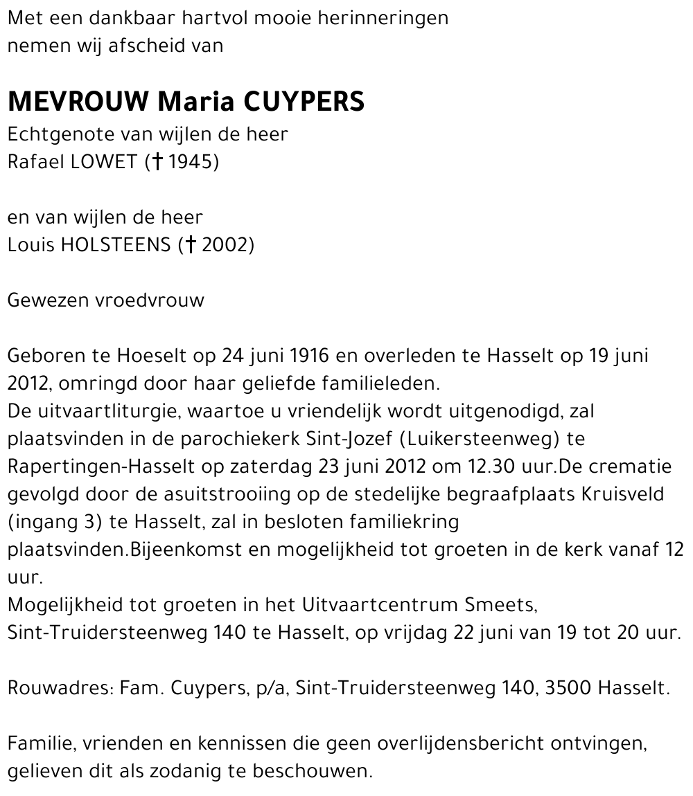 Maria Cuypers