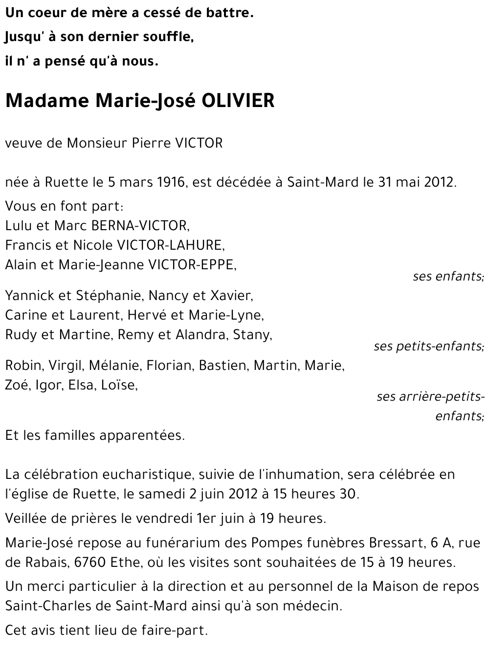 Marie-José OLIVIER