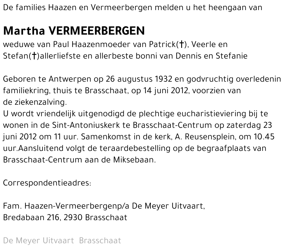 Martha Vermeerbergen