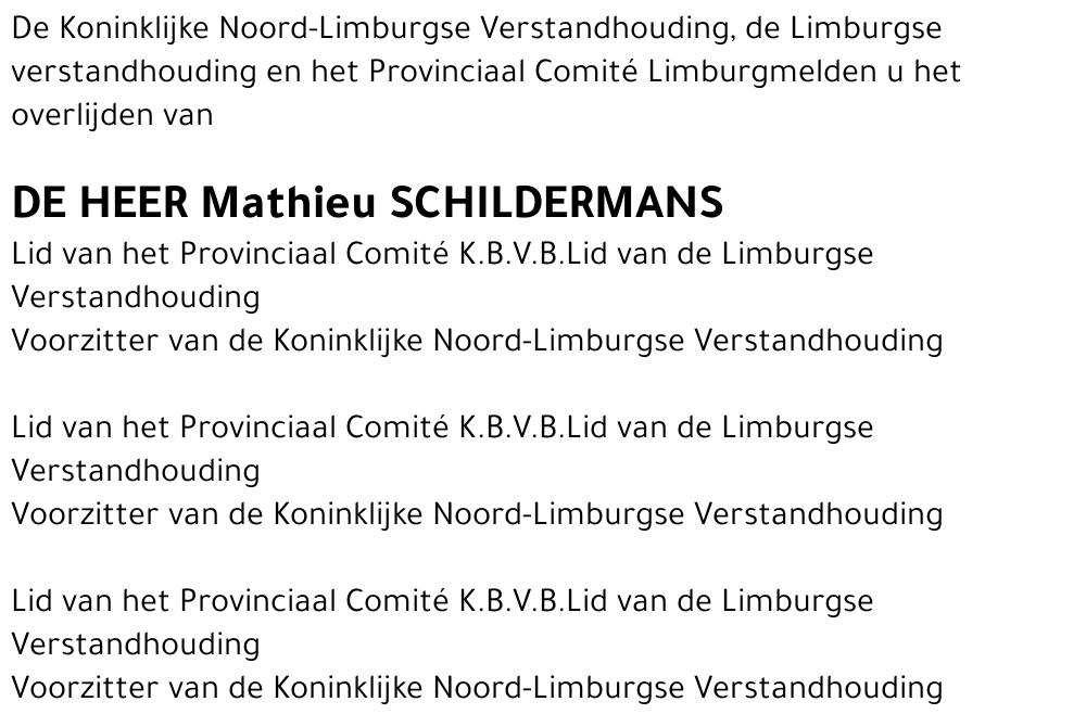 Mathieu Schildermans