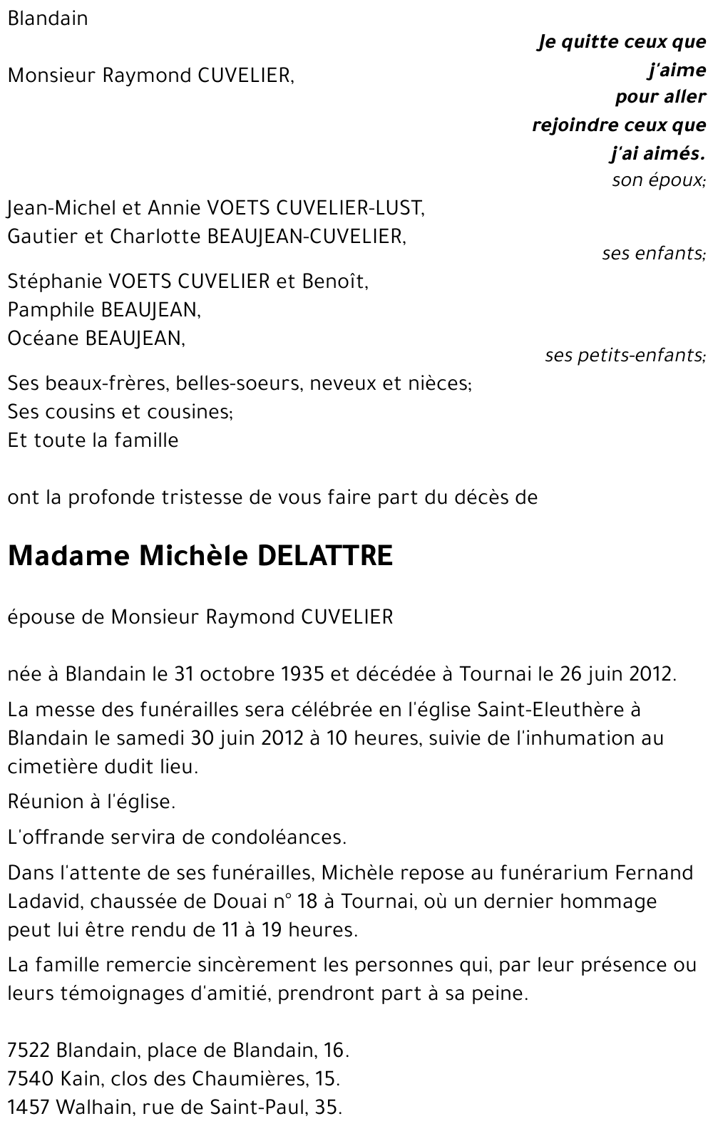 Michèle DELATTRE