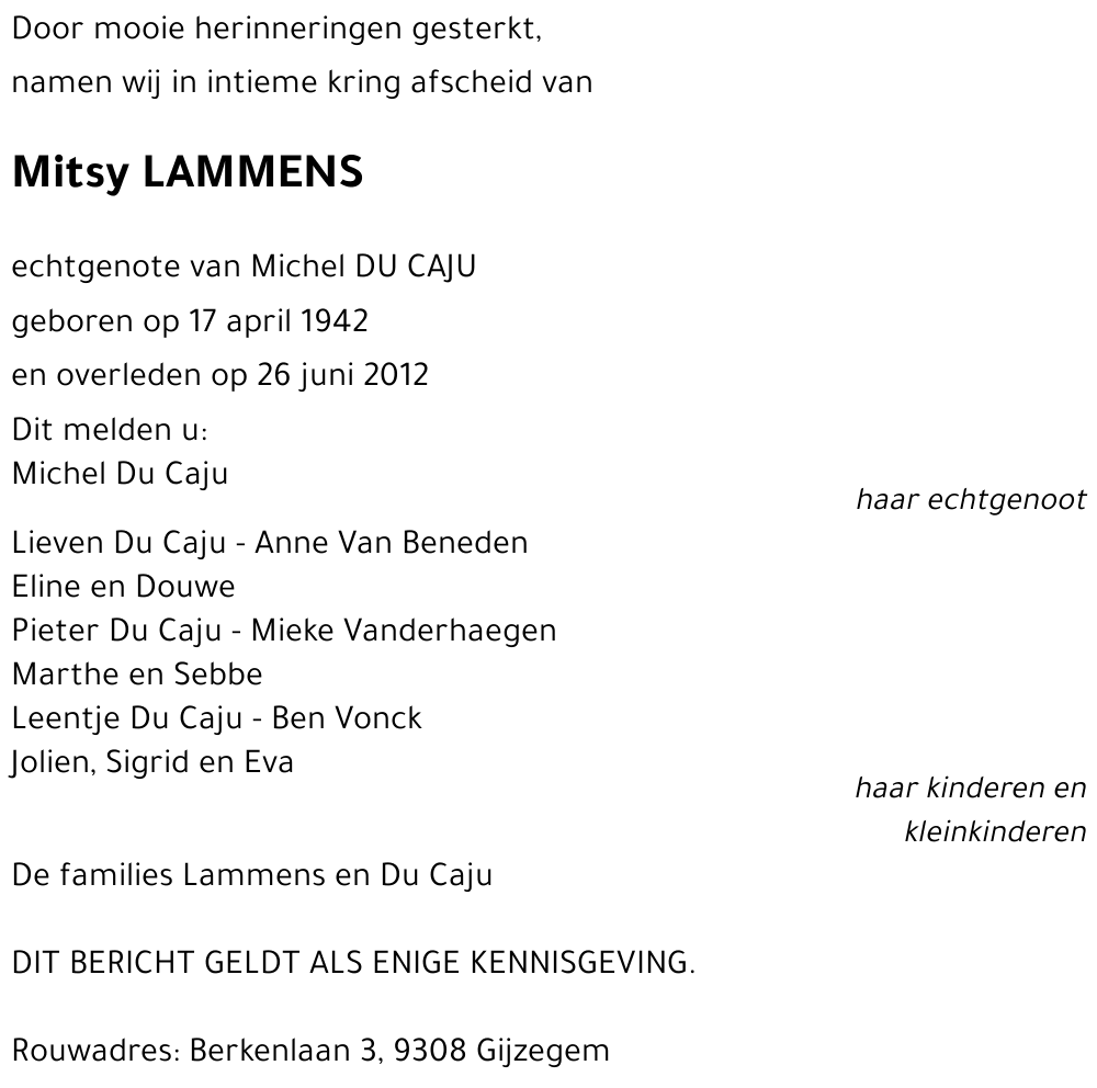 Mitsy LAMMENS