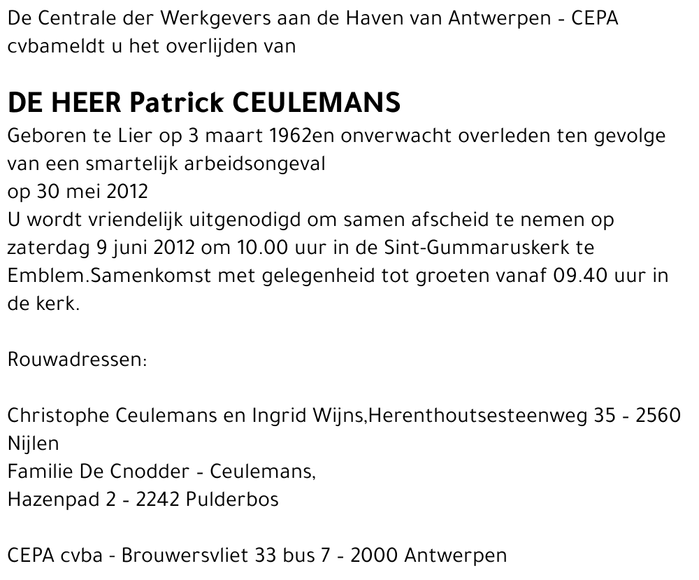 Patrick Ceulemans