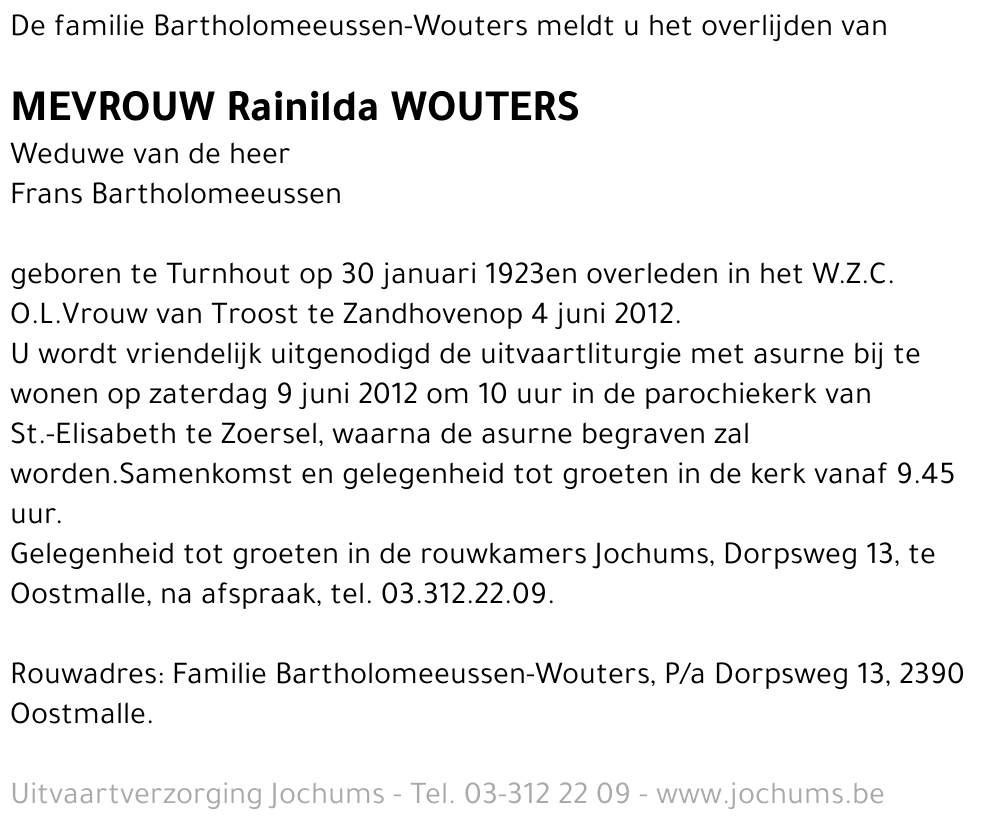 Rainilda Wouters