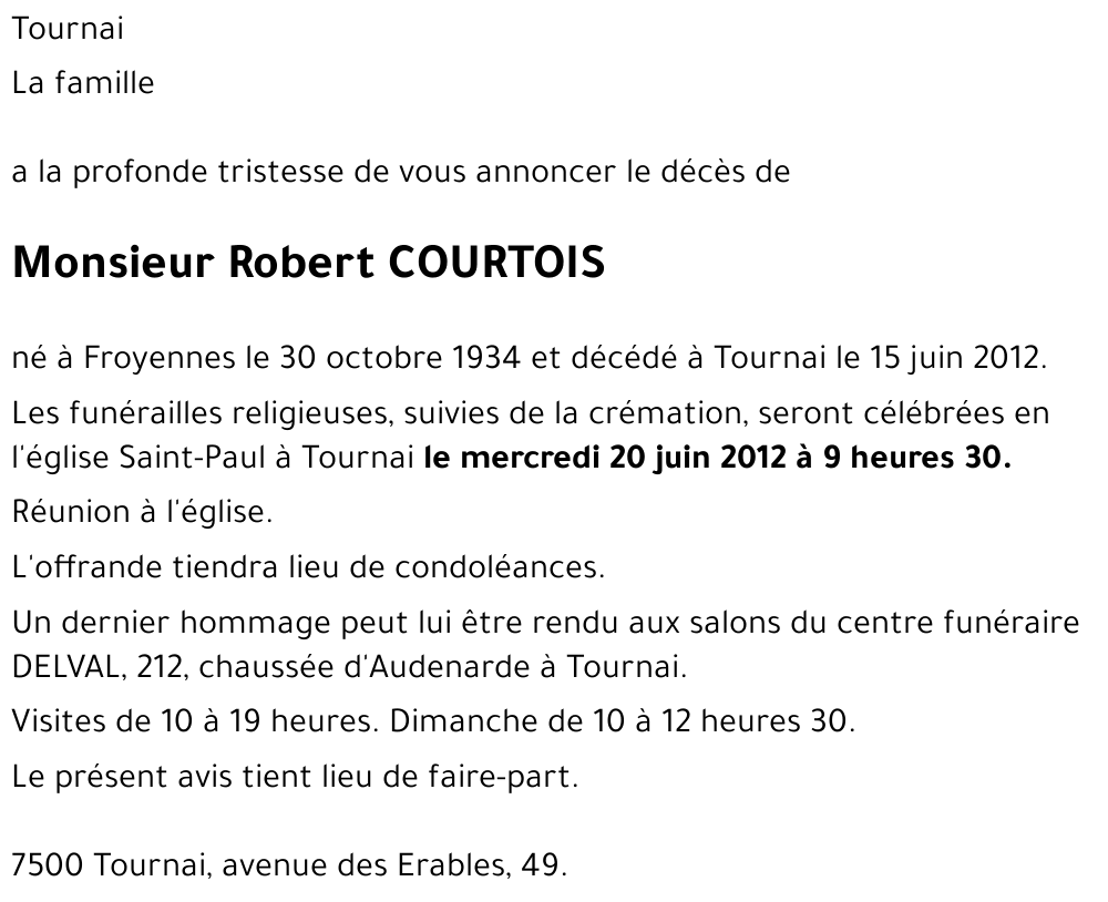 Robert COURTOIS
