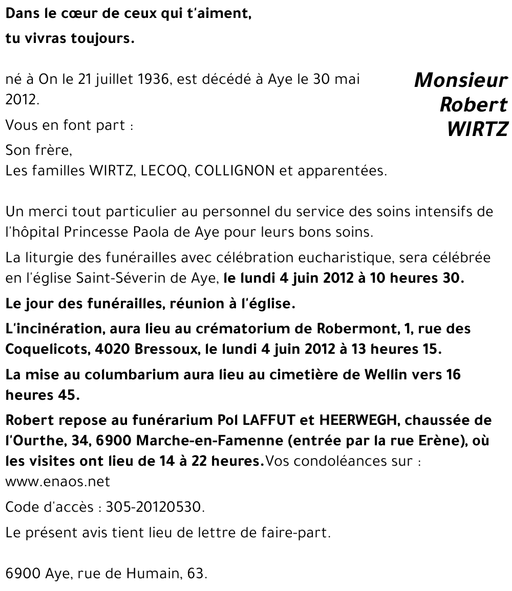 Robert WIRTZ