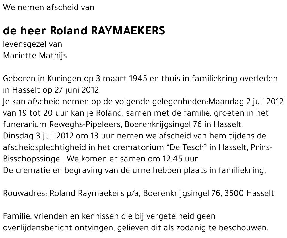 Roland Raymaekers