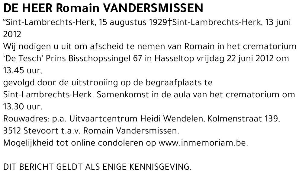 Romain Vandersmissen