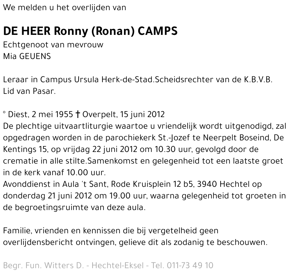 Ronny (Ronan) Camps