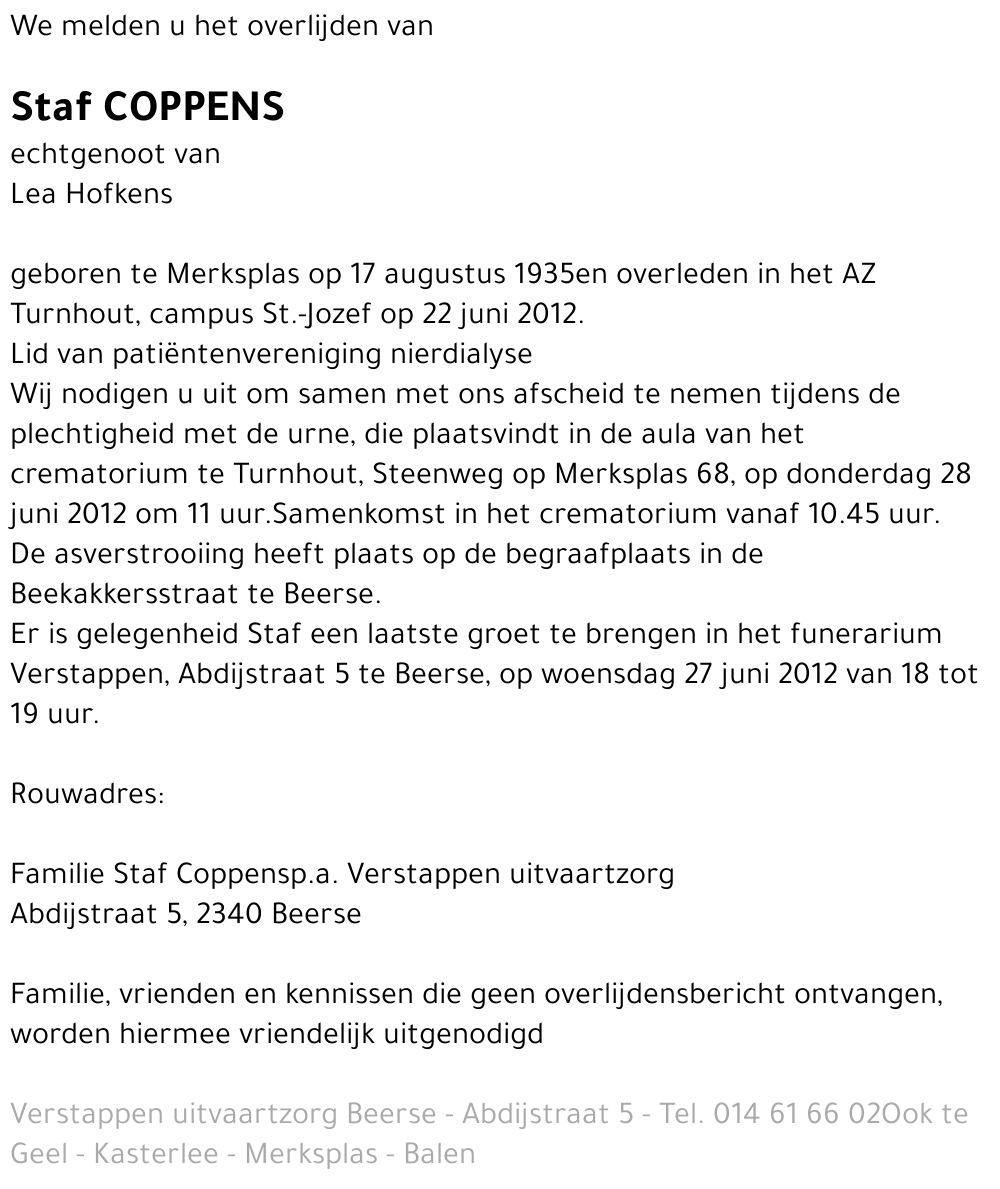 Staf Coppens