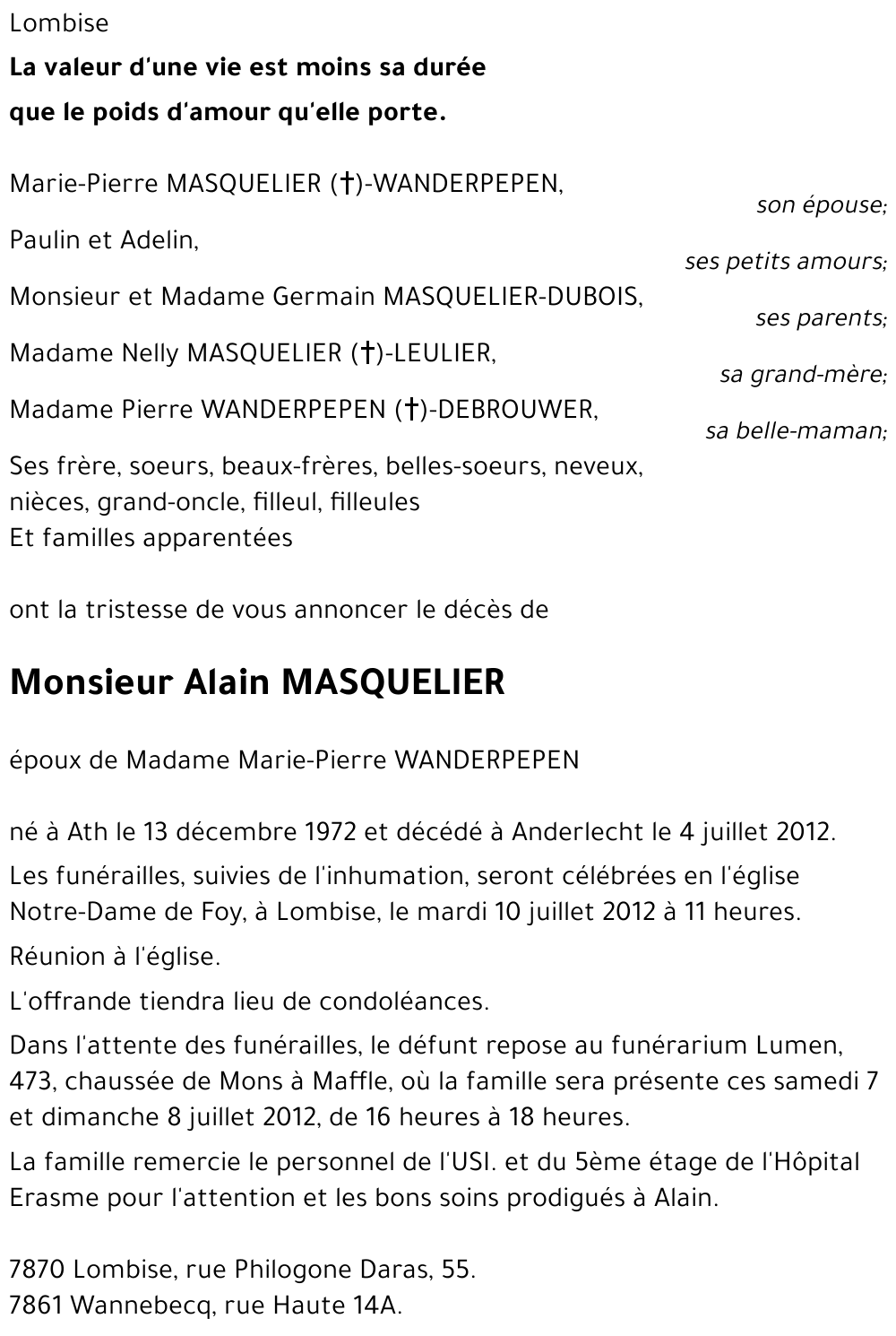 Alain MASQUELIER