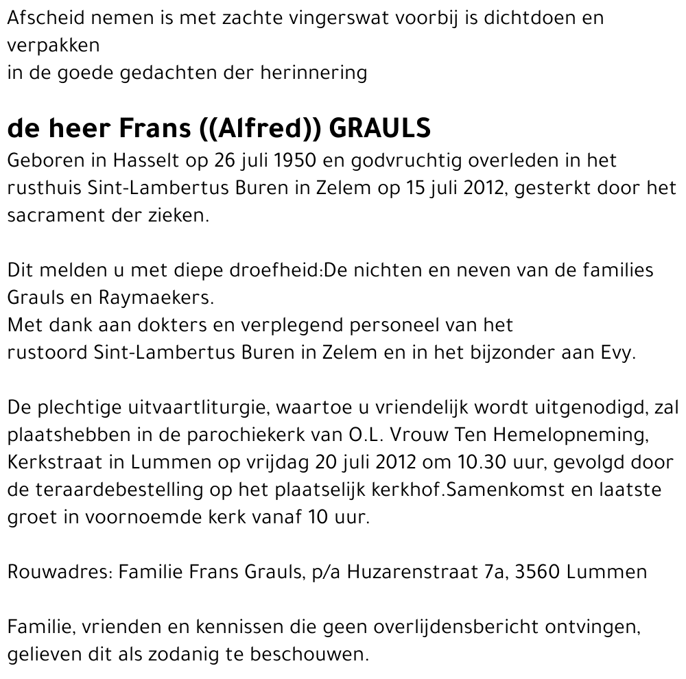 Alfred (Frans) Grauls